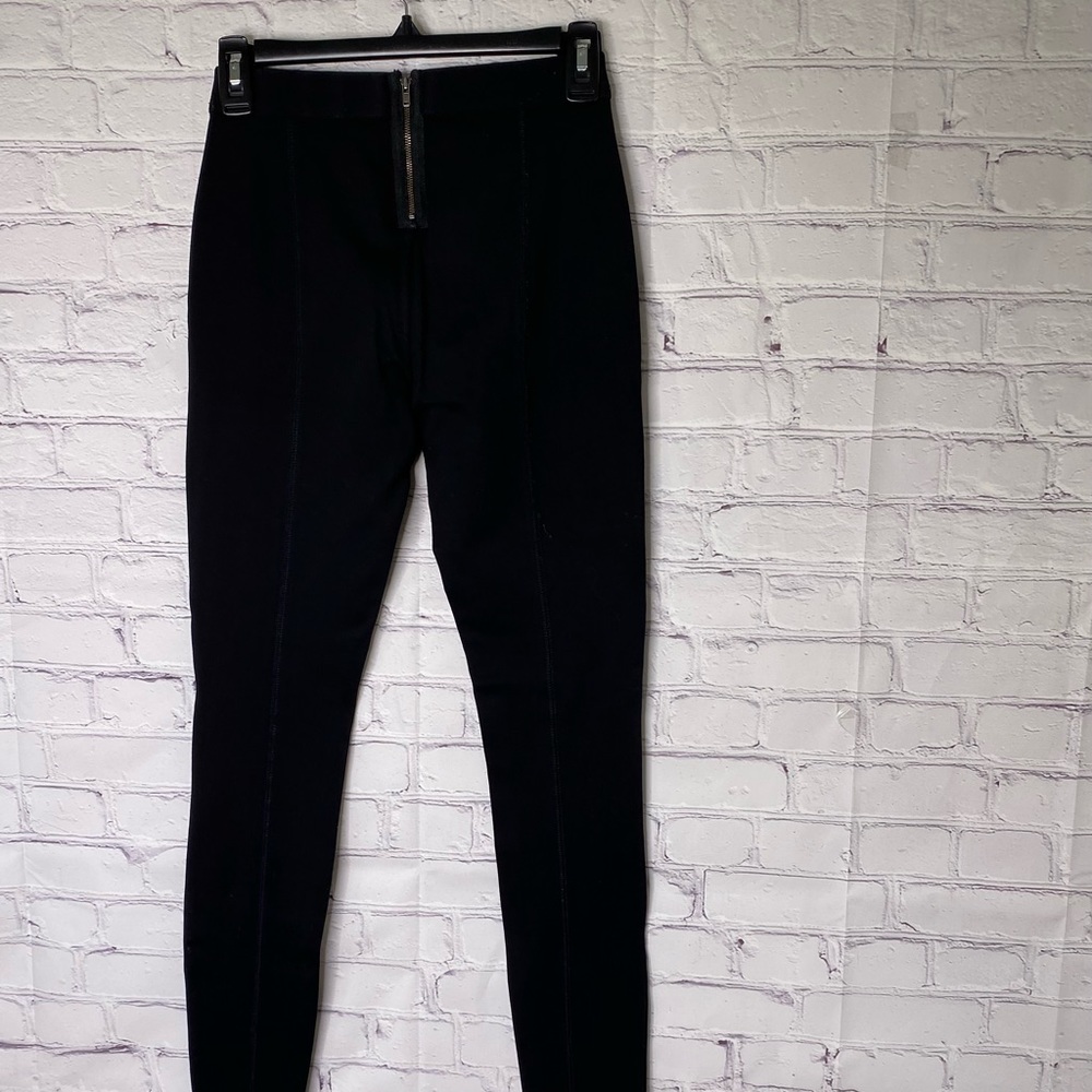 J CREW BLACK PIXIE STRETCH PANTS ELASTIC WAISTBAND SIZE 0 REGULAR